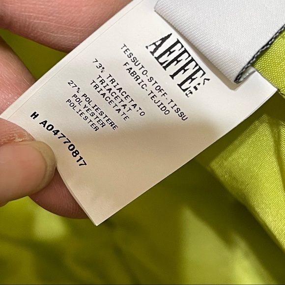 Moschino Cheap and Chic Strapless Mini Dress Size 10 Green - Picture 11 of 14